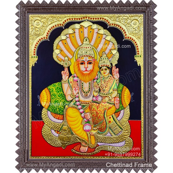 Lakshmi Narasimmar Tanjore Painting