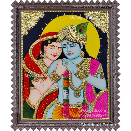 Radha Krishna Tanjore Painting