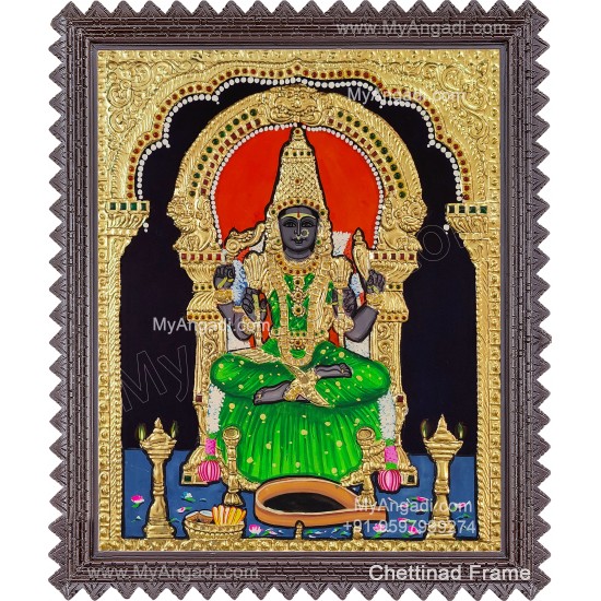 Kamatchi Amman Tanjore Painting