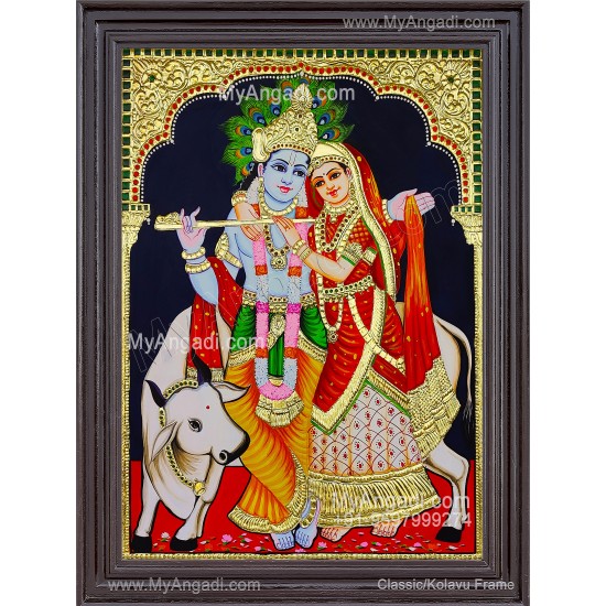 Radha Krishna Tanjore Painting