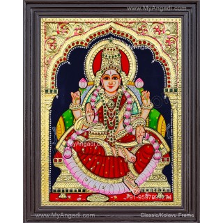 Gajalakshmi Tanjore Painting
