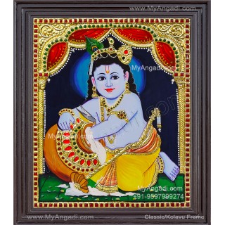 Butter Krishna Tanjore Painting