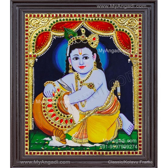 Butter Krishna Tanjore Painting