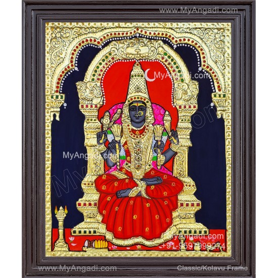 Kamatchi Amman Tanjore Painting