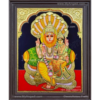 Lakshmi Narasimmar Tanjore Painting
