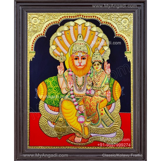 Lakshmi Narasimmar Tanjore Painting