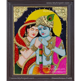 Radha Krishna Tanjore Painting