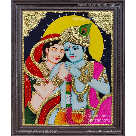 Radha Krishna Tanjore Painting