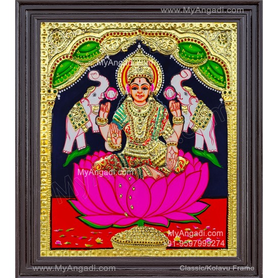 Gajalakshmi Tanjore Painting Gajalakshmi Tanjore Painting