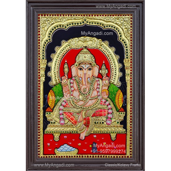 Ganesha Tanjore Painting Ganesha Tanjore Painting