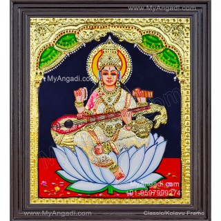 Saraswathi Tanjore Painting