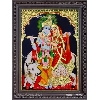 Radha Krishna Tanjore Painting