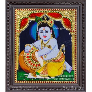 Butter Krishna Tanjore Painting
