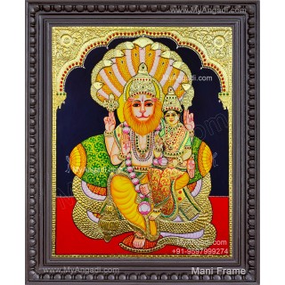 Lakshmi Narasimmar Tanjore Painting