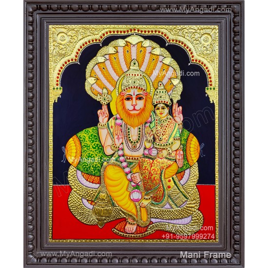 Lakshmi Narasimmar Tanjore Painting