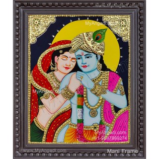 Radha Krishna Tanjore Painting
