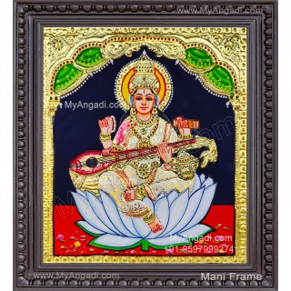 Saraswathi Tanjore Painting