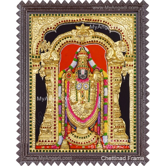 Balaji 3d Tanjore Painting