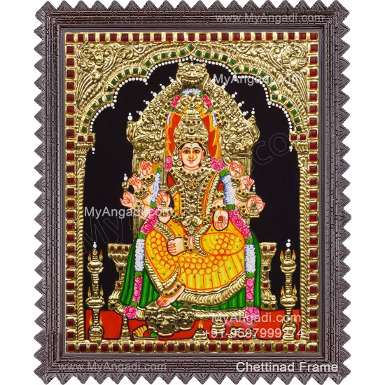 Samayapura Mariamman Tanjore Painting
