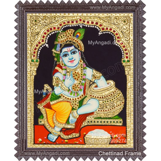 Butter Krishna Tanjore Painting