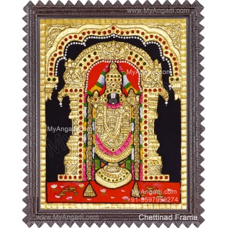 Venkateshwara  Swamy Tanjore Painting