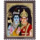 Shivan Parvathi Tanjore Painting