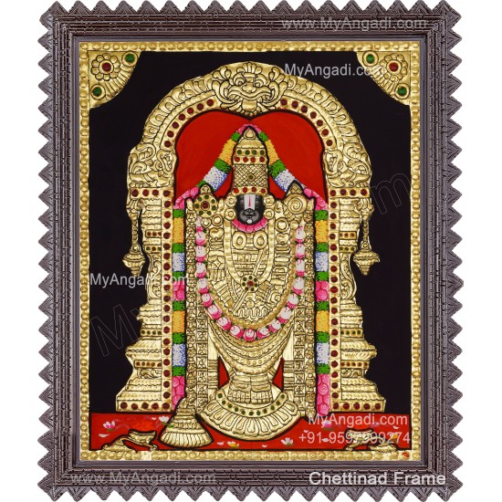 Venkateshwara  Swamy Tanjore Painting