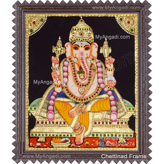 Ganapati Tanjore Painting