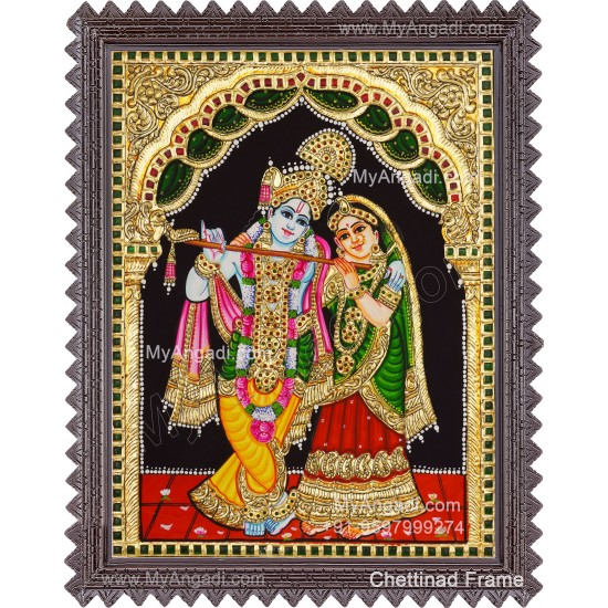 Radha Krishna Tanjore Painting