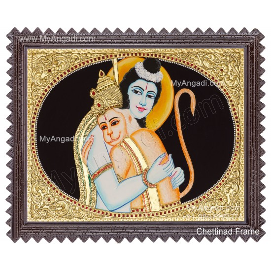 Rama Hanuman Tanjore Painting, Ramar Tanjore Painting