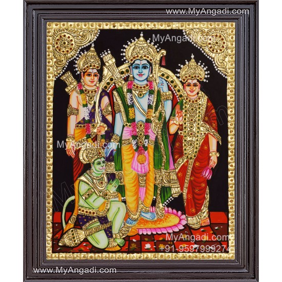 Ram Family Tanjore Painting