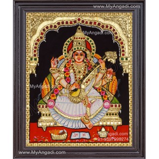 Saraswathi Tanjore Painting