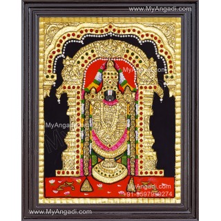 Venkateshwara  Swamy Tanjore Painting