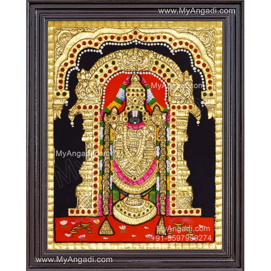 Venkateshwara  Swamy Tanjore Painting
