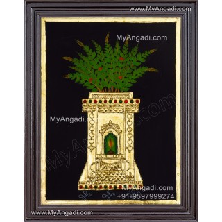 Tulsi Maadam Tanjore Painting