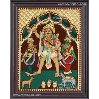 Madurai Veeran Tanjore Painting