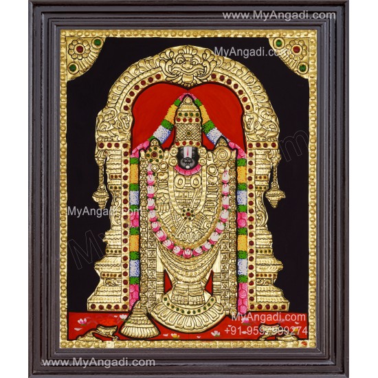Venkateshwara  Swamy Tanjore Painting