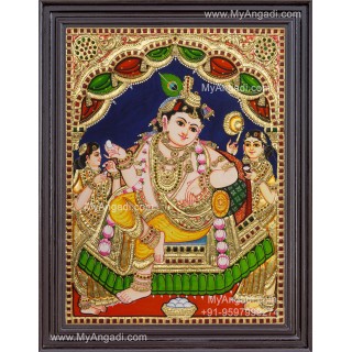 Butter Krishna Tanjore Painting