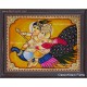 Ganesha With Murugan Tanjore Painting