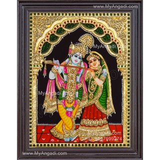 Radha Krishna Tanjore Painting