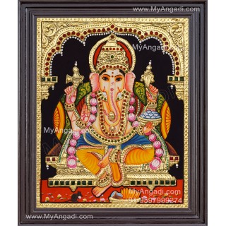 Ganapathi Tanjore Painting