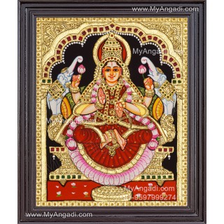 Gajalakshmi Tanjore Painting