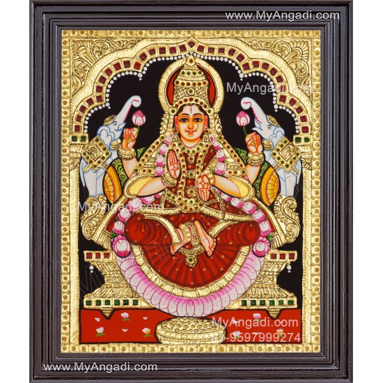 Gajalakshmi Tanjore Painting