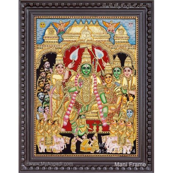 Ramar Pattabhishekam Tanjore Painting