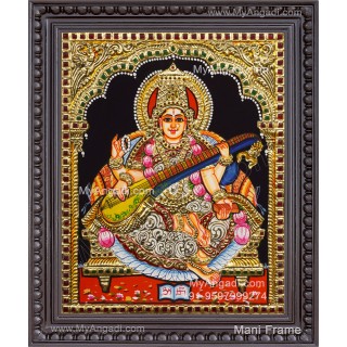 Saraswathi Tanjore Painting