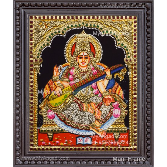 Saraswathi Tanjore Painting