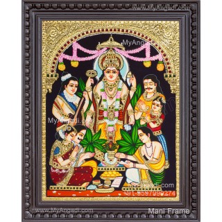 Satya Narayana Swami Tanjore Painting