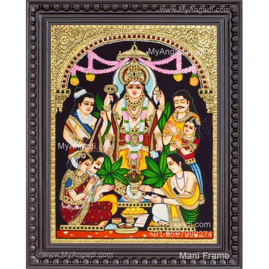 Satya Narayana Swami Tanjore Painting