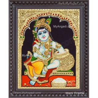 Butter Krishna Tanjore Painting