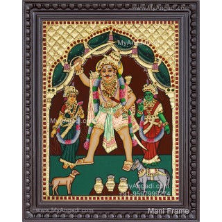 Madurai Veeran Tanjore Painting